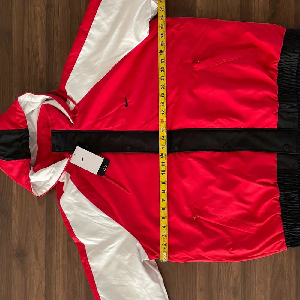 Nike Red and White Jacket with Black Accents